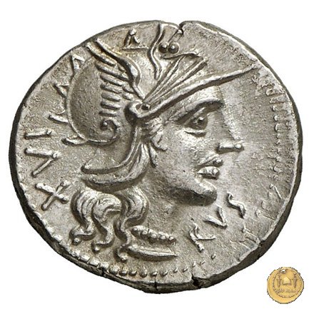 227/1 - denario M. Aufidius Rusticus 140 BC (Roma)