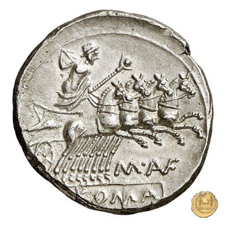 227/1 - denario M. Aufidius Rusticus 140 BC (Roma)