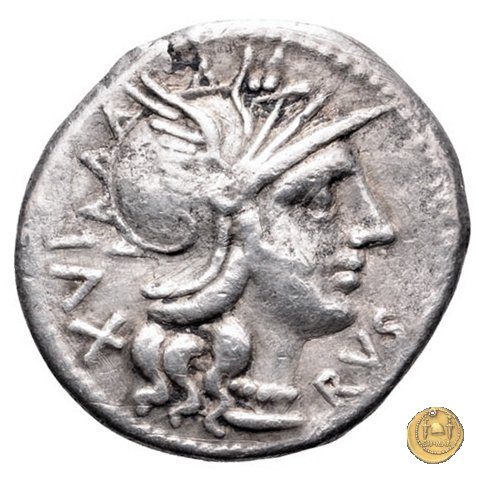 227/1 - denario M. Aufidius Rusticus 140 BC (Roma)