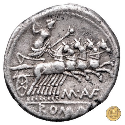 227/1 - denario M. Aufidius Rusticus 140 BC (Roma)