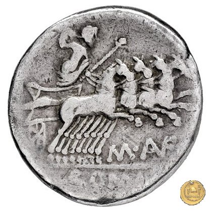 227/1 - denario M. Aufidius Rusticus 140 BC (Roma)