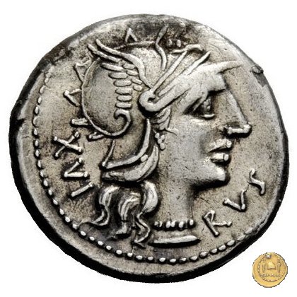 227/1 - denario M. Aufidius Rusticus 140 BC (Roma)