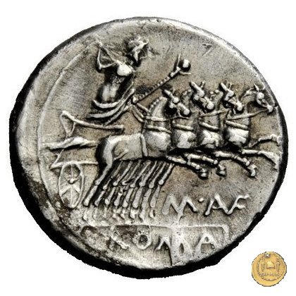 227/1 - denario M. Aufidius Rusticus 140 BC (Roma)