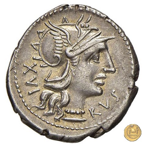 227/1 - denario M. Aufidius Rusticus 140 BC (Roma)