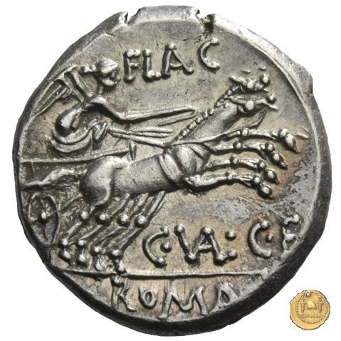 228/1 - denario C. Valerius C.f. Flaccus 140 BC (Roma)