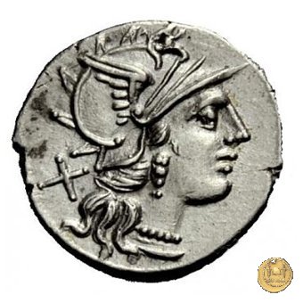 228/2 - denario C. Valerius C.f. Flaccus 140 BC (Roma)