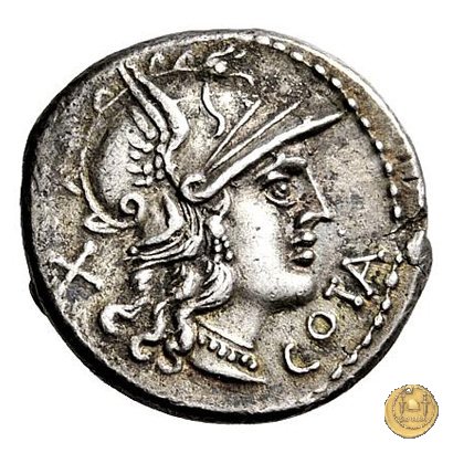 229/1 - denario M. Aurelius Cotta 139 BC (Roma)