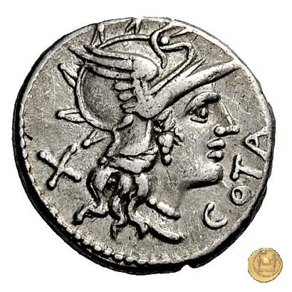 229/1 - denario M. Aurelius Cotta 139 BC (Roma)