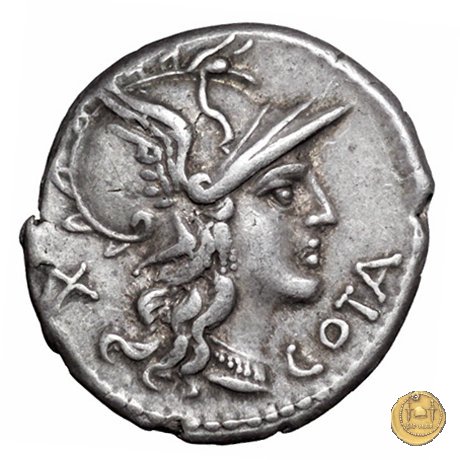 229/1 - denario M. Aurelius Cotta 139 BC (Roma)