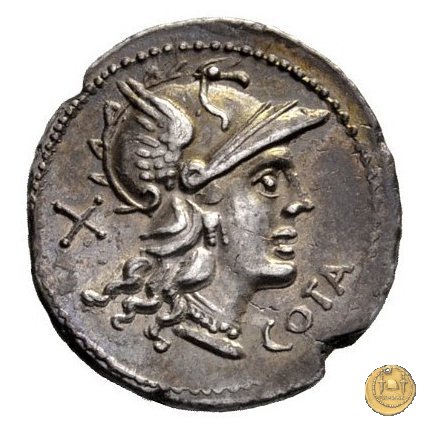 229/1 - denario M. Aurelius Cotta 139 BC (Roma)