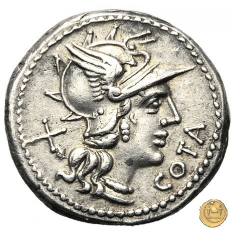 229/1 - denario M. Aurelius Cotta 139 BC (Roma)