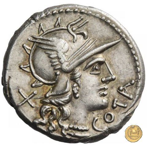 229/1 - denario M. Aurelius Cotta 139 BC (Roma)