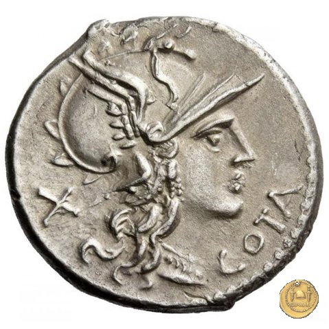 229/1 - denario M. Aurelius Cotta 139 BC (Roma)