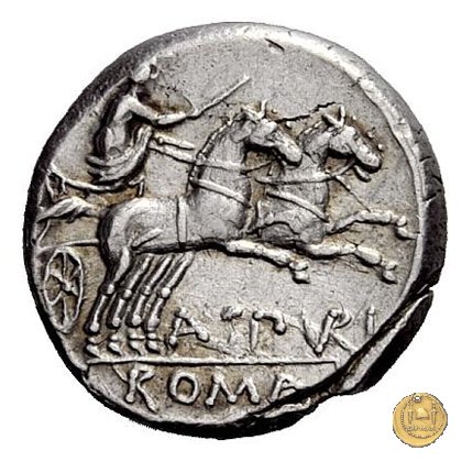 230/1 - denario A. Spurilius (oppure A. Spurius) 139 BC (Roma)