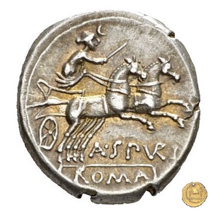 230/1 - denario A. Spurilius (oppure A. Spurius) 139 BC (Roma)