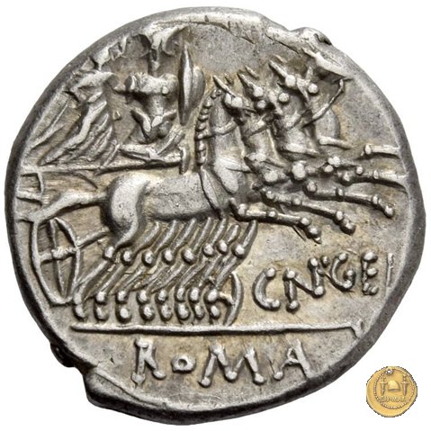 232/1 - denario Cn. Gellius 138 BC (Roma)