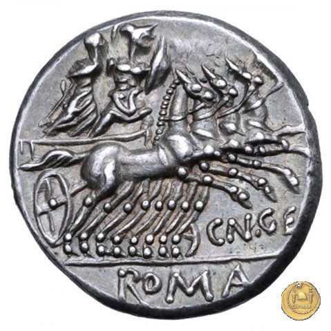 232/1 - denario Cn. Gellius 138 BC (Roma)