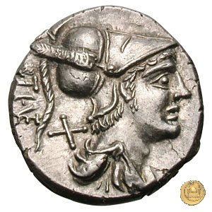 234/1 - denario Ti. Veturius 137 BC (Roma)