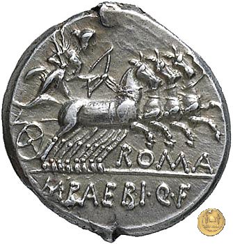 236/1 - denario M. Baebius Q.f. Tampilus 137 BC (Roma)