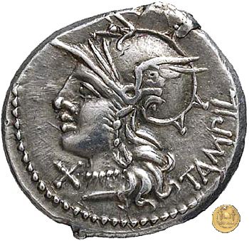 236/1 - denario M. Baebius Q.f. Tampilus 137 BC (Roma)