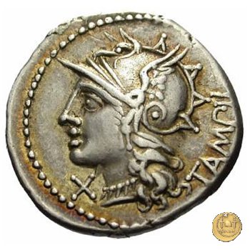 236/1 - denario M. Baebius Q.f. Tampilus 137 BC (Roma)