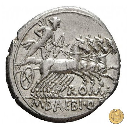 236/1 - denario M. Baebius Q.f. Tampilus 137 BC (Roma)