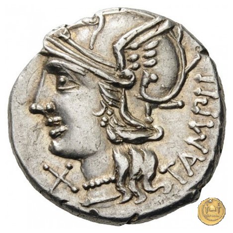 236/1 - denario M. Baebius Q.f. Tampilus 137 BC (Roma)