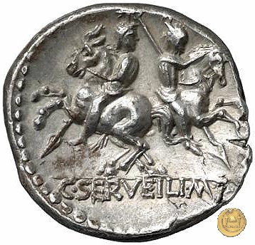 239/1 - denario C. Servilius M.f. 136 BC (Roma)