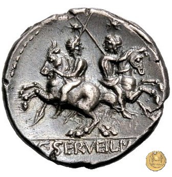 239/1 - denario C. Servilius M.f. 136 BC (Roma)