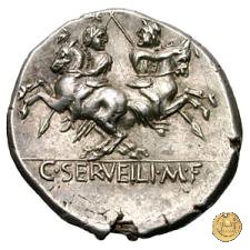 239/1 - denario C. Servilius M.f. 136 BC (Roma)