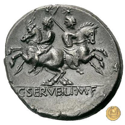 239/1 - denario C. Servilius M.f. 136 BC (Roma)