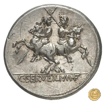 239/1 - denario C. Servilius M.f. 136 BC (Roma)