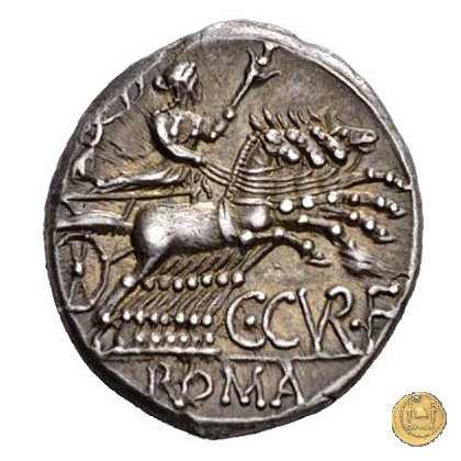 240/1 - denario C. Curiatius Trigeminus filius 135 BC (Roma)