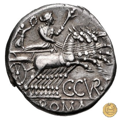 240/1 - denario C. Curiatius Trigeminus filius 135 BC (Roma)