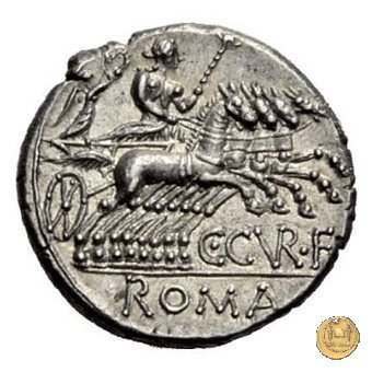 240/1 - denario C. Curiatius Trigeminus filius 135 a.C. (Roma)