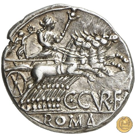 240/1 - denario C. Curiatius Trigeminus filius 135 BC (Roma)