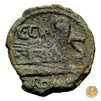 240/2 - semisse C. Curiatius Trigeminus filius 135 BC (Roma)