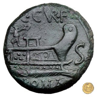 240/2 - semisse C. Curiatius Trigeminus filius 135 BC (Roma)