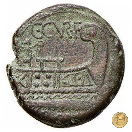 240/2 - semisse C. Curiatius Trigeminus filius 135 BC (Roma)