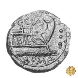 240/4 - quadrante C. Curiatius Trigeminus filius 135 a.C. (Roma)