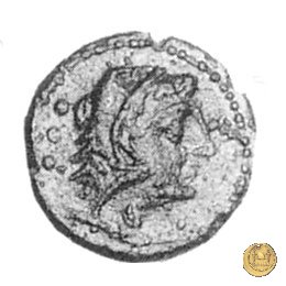 240/4 - quadrante C. Curiatius Trigeminus filius 135 BC (Roma)