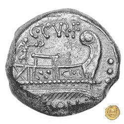 240/4 - quadrante C. Curiatius Trigeminus filius 135 BC (Roma)