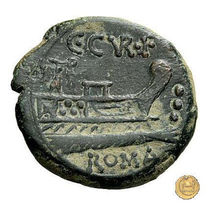 240/4 - quadrante C. Curiatius Trigeminus filius 135 BC (Roma)