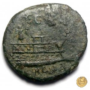 240/4 - quadrante C. Curiatius Trigeminus filius 135 BC (Roma)