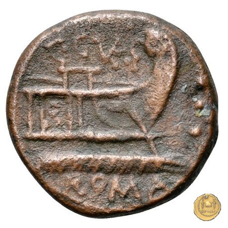 240/4 - quadrante C. Curiatius Trigeminus filius 135 BC (Roma)