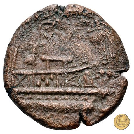 240/4 - quadrante C. Curiatius Trigeminus filius 135 BC (Roma)