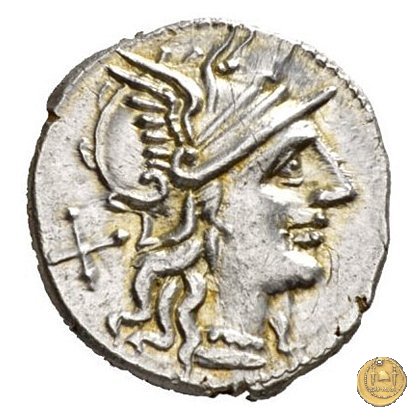 241/1 - denario L. Trebanius 135 BC (Roma)