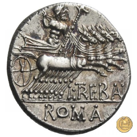 241/1 - denario L. Trebanius 135 BC (Roma)