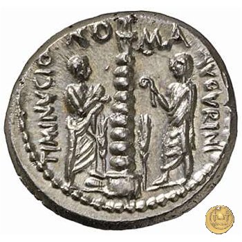 243/1 - denario Ti. Minucius C.f. Augurinus 134 BC (Roma)