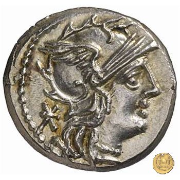 243/1 - denario Ti. Minucius C.f. Augurinus 134 BC (Roma)